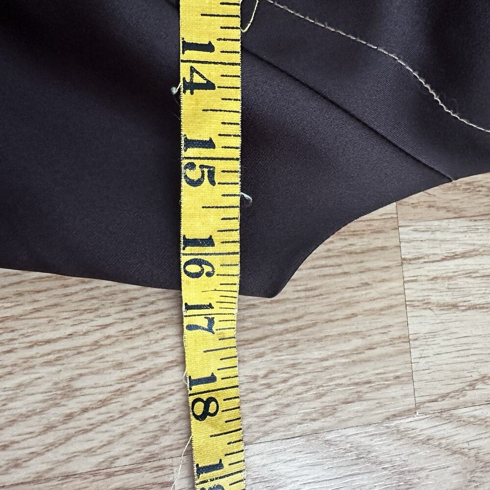 BCBG Max Azria Brown Satin Vest Top Size 4 Y2K - Picture 6 of 8